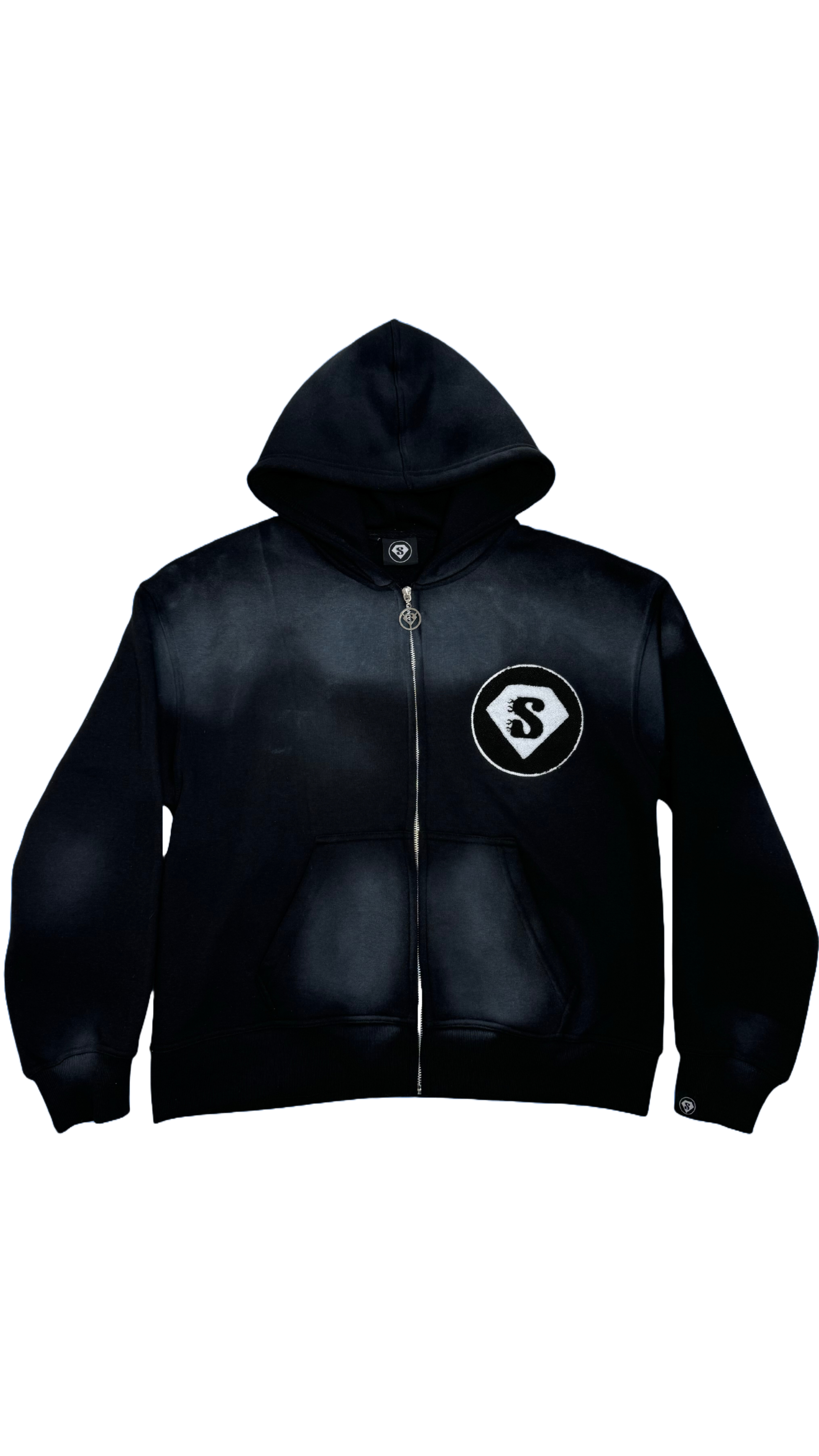 VVSCHAINZ Basic Zip Hoodie – Black