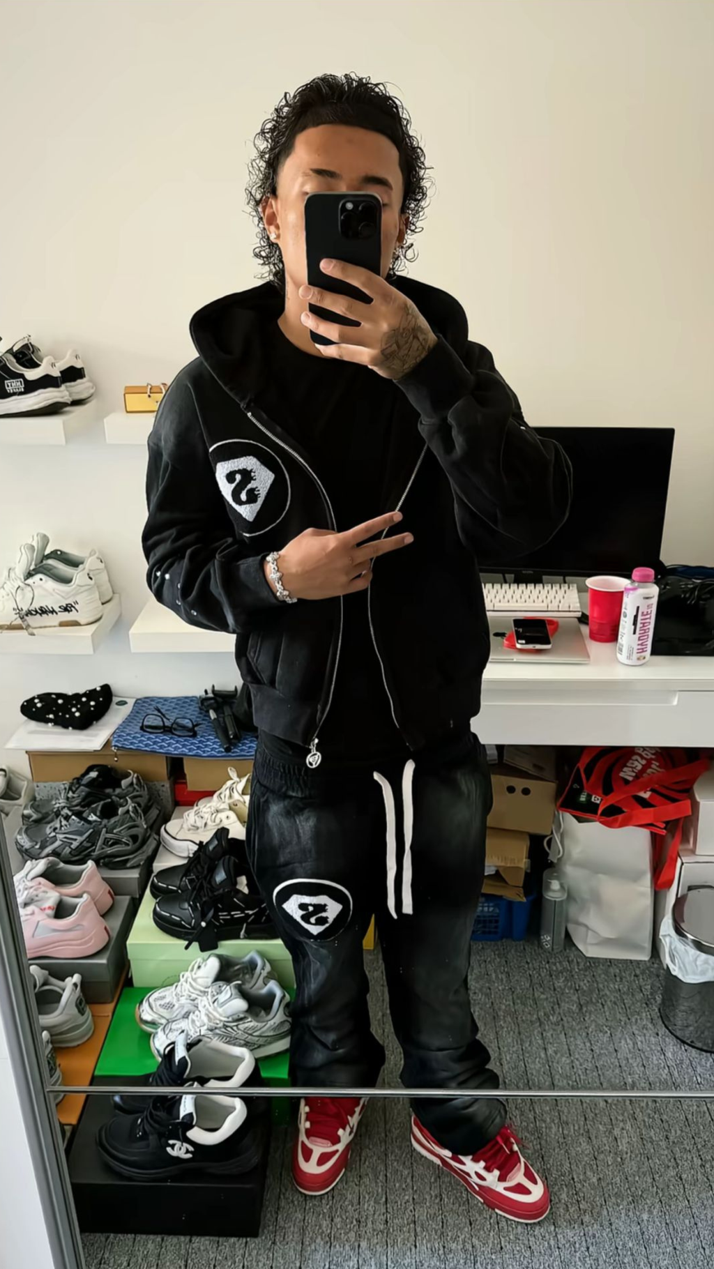 VVSCHAINZ Flare Streetwear Pants – Black