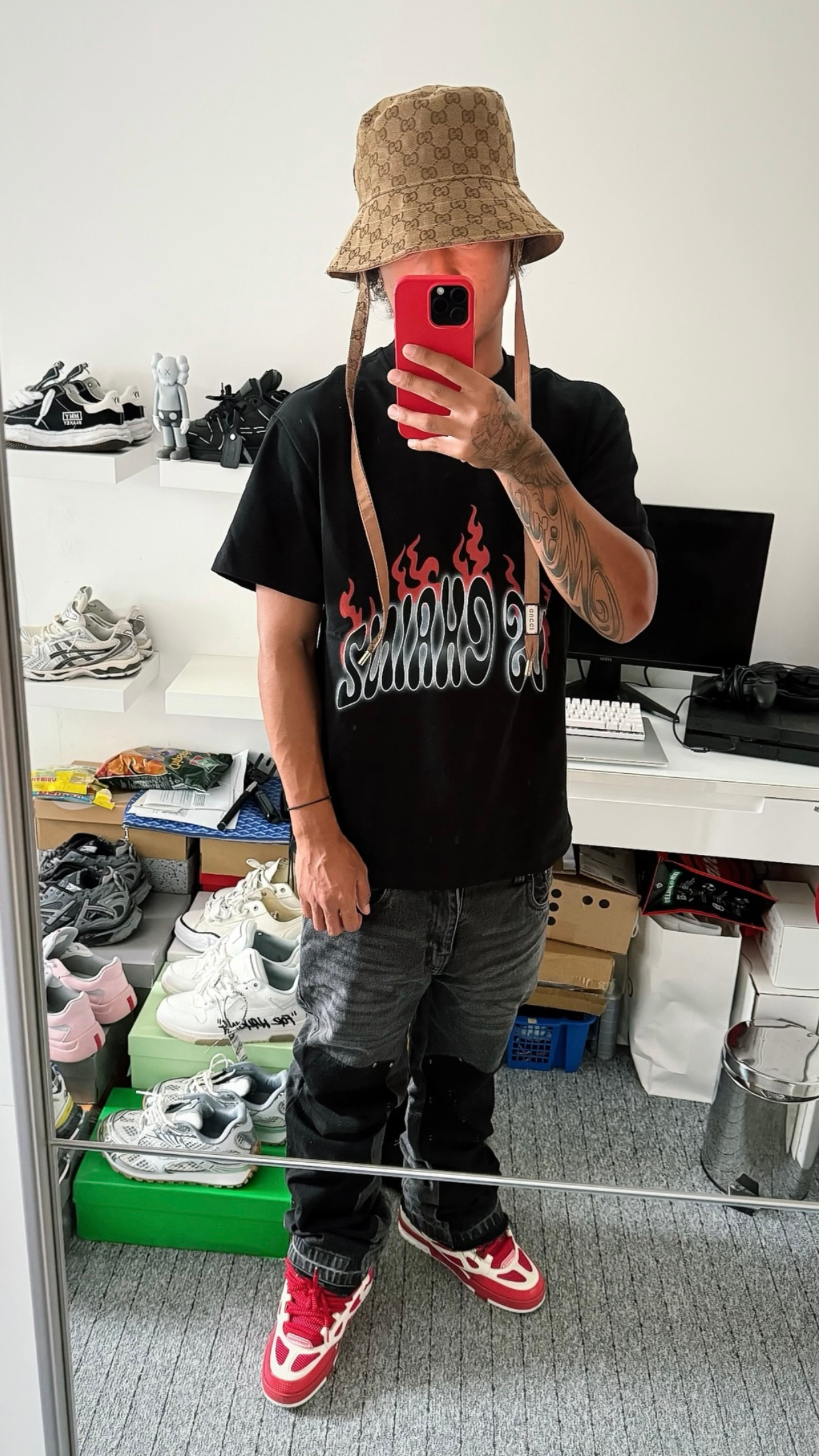 VVSCHAINZ Graphic Flame Tee - Black